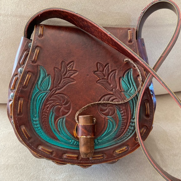 Faux Leather Embossed Shoulder Bag - Picture 1 of 14